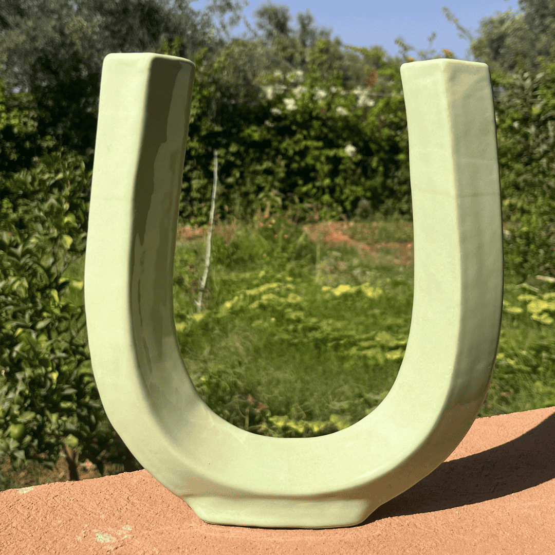 Handcrafted U Vase