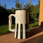 Handcrafted Black Striped Pitcher 1L