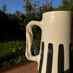 Handcrafted Black Striped Pitcher 1L