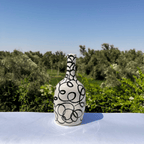 Handcrafted Black & White Ceramic Vase