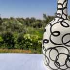 Handcrafted Black & White Ceramic Vase