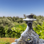 Handcrafted Ceramic Sculpture Totem Design with Cutouts