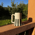 Handcrafted Black Striped Pitcher 1L