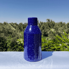 Handcrafted Deep Blue Ceramic Decorative Bottle