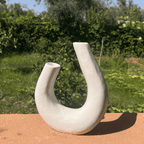 Handcrafted Curved U Vase