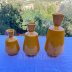 Vases en Céramique Artisanale – Jaune Soleil