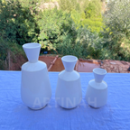 Vases en Céramique Artisanale – Blanc Minimaliste